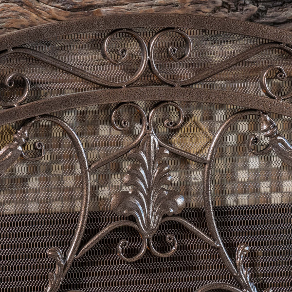 Fleur De Lis Living Almaden Iron Fireplace Screen & Reviews Wayfair